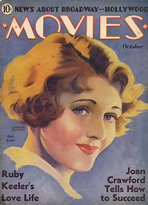 Ruby Keeler, movies magazine, cover, 